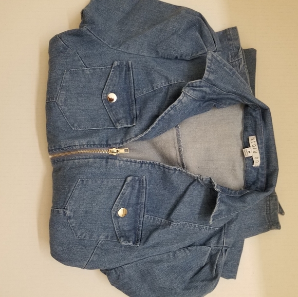Like New Denim jumpsuit - Picture 6 of 7